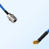 SSMC Female Right Angle - QMA Male Semi-Flexible Cable Assemblies