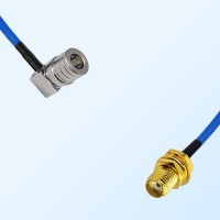 SMA Bulkhead Female - QMA Male R/A Semi-Flexible Cable Assemblies