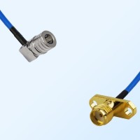 SMA Female 2 Hole - QMA Male R/A Semi-Flexible Cable Assemblies