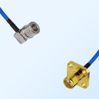 SMA Female 4 Hole - QMA Male R/A Semi-Flexible Cable Assemblies