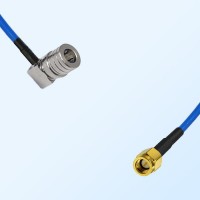 SSMA Male - QMA Male Right Angle Semi-Flexible Cable Assemblies