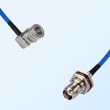 TNC Bulkhead Female with O-Ring - QMA Male R/A Semi-Flexible Cable