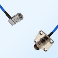 TNC Female 4 Hole - QMA Male R/A Semi-Flexible Cable Assemblies