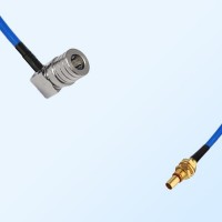 SBMA Bulkhead Male - QMA Male R/A Semi-Flexible Cable Assemblies