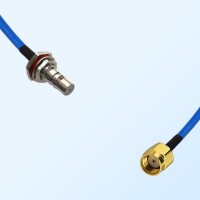 RP SMA Male - QMA Bulkhead Female with O-Ring Semi-Flexible Cable