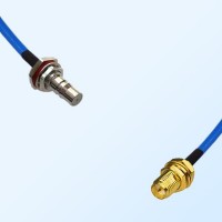 RP SMA Bulkhead Female - QMA Bulkhead Female Semi-Flexible Cable