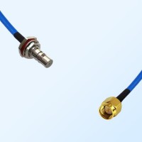 SMA Male - QMA Bulkhead Female with O-Ring Semi-Flexible Cable
