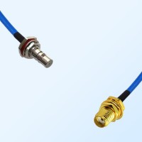 SMA Bulkhead Female - QMA O-Ring Bulkhead Female Semi-Flexible Cable