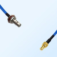 SMB Male - QMA Bulkhead Female with O-Ring Semi-Flexible Cable