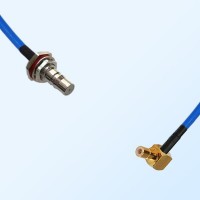 SMB Male R/A - QMA Bulkhead Female with O-Ring Semi-Flexible Cable