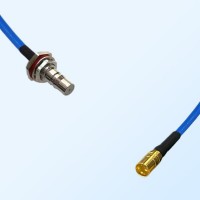 SMP Male - QMA Bulkhead Female with O-Ring Semi-Flexible Cable