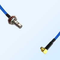 SMP Female R/A - QMA Bulkhead Female with O-Ring Semi-Flexible Cable
