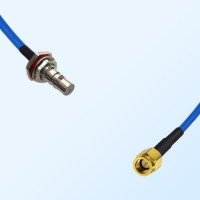 SSMA Male - QMA Bulkhead Female with O-Ring Semi-Flexible Cable
