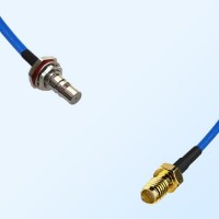 SSMA Female - QMA Bulkhead Female with O-Ring Semi-Flexible Cable