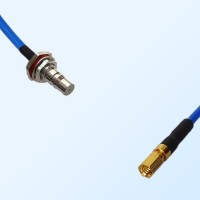 SSMC Female - QMA Bulkhead Female with O-Ring Semi-Flexible Cable