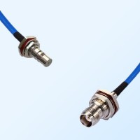 TNC O-Ring Bulkhead Female - QMA Bulkhead Female Semi-Flexible Cable