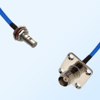 TNC Female 4 Hole - QMA O-Ring Bulkhead Female Semi-Flexible Cable