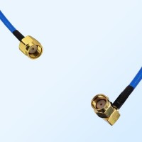 RP SMA Male - RP SMA Male Right Angle Semi-Flexible Cable Assemblies