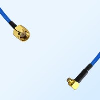 SMP Female Right Angle - RP SMA Male Semi-Flexible Cable Assemblies