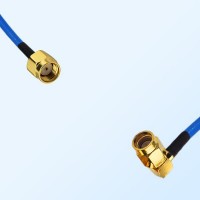 SSMA Male Right Angle - RP SMA Male Semi-Flexible Cable Assemblies