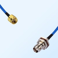 TNC Bulkhead Female with O-Ring - RP SMA Male Semi-Flexible Cable