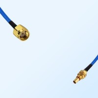 SBMA Bulkhead Male - RP SMA Male Semi-Flexible Cable Assemblies