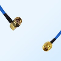 SMA Male - RP SMA Male Right Angle Semi-Flexible Cable Assemblies