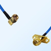 SMA Female 2 Hole - RP SMA Male R/A Semi-Flexible Cable Assemblies