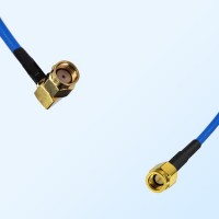 SSMA Male - RP SMA Male Right Angle Semi-Flexible Cable Assemblies