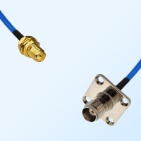 TNC Female 4 Hole - RP SMA Bulkhead Female Semi-Flexible Cable