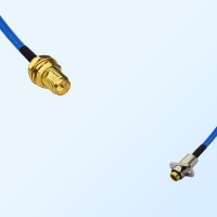 SBMA Female 2 Hole - RP SMA Bulkhead Female Semi-Flexible Cable