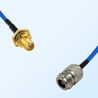 RP SMA Bulkhead Female with O-Ring - N Female Semi-Flexible Cable