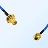 SMA Male - RP SMA Bulkhead Female with O-Ring Semi-Flexible Cable