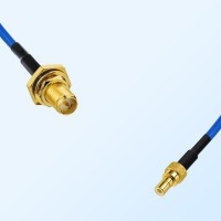 SMB Male - RP SMA Bulkhead Female with O-Ring Semi-Flexible Cable