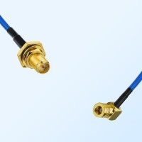 SMB Female R/A - RP SMA O-Ring Bulkhead Female Semi-Flexible Cable