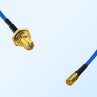 SMP Male - RP SMA Bulkhead Female with O-Ring Semi-Flexible Cable