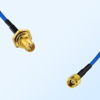 SSMA Male - RP SMA Bulkhead Female with O-Ring Semi-Flexible Cable