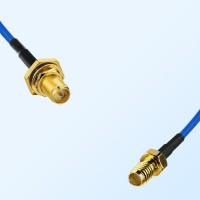 SSMA Female - RP SMA Bulkhead Female with O-Ring Semi-Flexible Cable