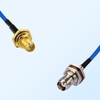 TNC B/H Female - RP SMA O-Ring B/H Female Semi-Flexible Cable