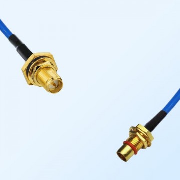 RP SMA O-Ring Bulkhead Female - BMA Bulkhead Male Semi-Flexible Cable