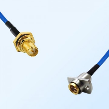 RP SMA O-Ring Bulkhead Female - BMA Female 2 Hole Semi-Flexible Cable
