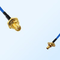 SBMA Male 2 Hole - RP SMA O-Ring Bulkhead Female Semi-Flexible Cable