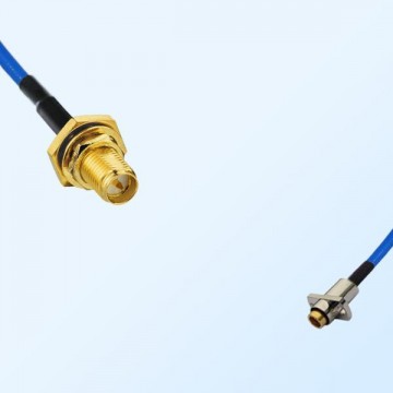 SBMA Female 2 Hole - RP SMA O-Ring Bulkhead Female Semi-Flexible Cable