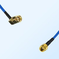 SSMA Male - SMA Male Right Angle Semi-Flexible Cable Assemblies