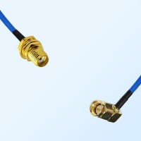 SMA Bulkhead Female - SMA Male R/A Semi-Flexible Cable Assemblies
