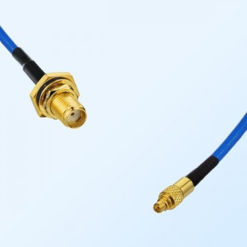SMA Bulkhead Female with O-Ring - MMCX Male Semi-Flexible Cable
