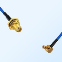 SMB Male R/A - SMA Bulkhead Female with O-Ring Semi-Flexible Cable