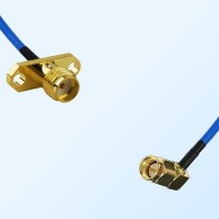 SMA Female 2 Hole - SMA Male R/A Semi-Flexible Cable Assemblies