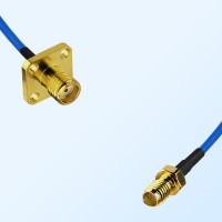 SSMA Female - SMA Female 4 Hole Semi-Flexible Cable Assemblies