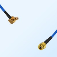 SSMA Male - SMB Male Right Angle Semi-Flexible Cable Assemblies
